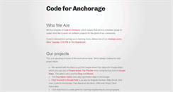 Desktop Screenshot of codeforanchorage.org