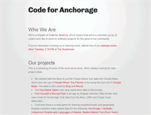 Tablet Screenshot of codeforanchorage.org